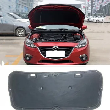 2014 -2018 สำหรับ Mazda 3 ความร้อนเสียง Insulation ค็อตตอนหน้าเสื้อฮู้ดเครื่องยนต์ไฟร์วอลล์รองจาเจอปกปิดเสียง Deadener