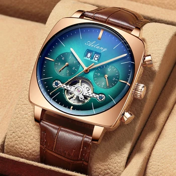 2022AILANG ชื่อเสียงแบรนด์ดู montre automatique luxe chronograph อร์ขนาดใหญ่เชื่อมต่อไปดูในห้อง Waterproof mens แฟชั่นนาฬิกา