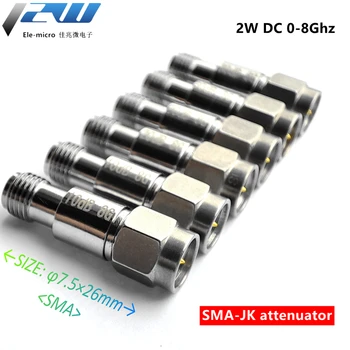 2W SMA วอชิงตั-6GHz 8Ghz Coaxial ซ่อม Attenuators ความถี่ 6GHz SMA ซ่อม Connectors 1/2/3/5/6/10/15/20/30/40/50/60dBi
