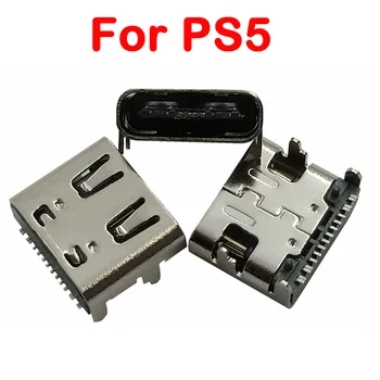 5pcs พอร์ต USB พิมพ์ C แก้ไขลวดลายจุดเชื่อมต่อ stencils จากซ็อกเกตแบบ USB-C แจ็คนมาแทนถชาร์จเจอร์พอร์ตจากซ็อกเกตแจ็คแก้ไขลวดลายจุดเชื่อมต่อ stencils สำหรับ Sony PS5 Controller