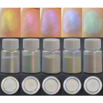 5Pcs เวทมนตออโรร่า Resin Mica Pearlescent Pigments Colorants Resin เครื่องประดับการทำงานเครื่องมือ dropship