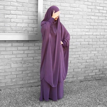 Abaya สำหรับผู้หญิง Eid Kaftan ดูไบไก่งวงตั้งค่ามุสลิม Islam เสื้อคลุมแอฟริกันองเดือนรอมะฎอนชุดเสื้อผ้า Hijab Caftan แฟชั่นบทสวด Khimar