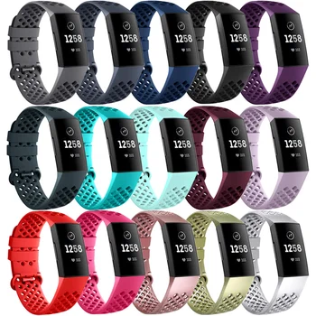 Baaletc อ้างสำหรับ Fitbit ข้อ 4 ฉลาดนาฬิกาข้อมืออ่อน TPU Wristband มัดระวังสำหรับ Fitbit ข้อ 3 SE Charge4 Charge3