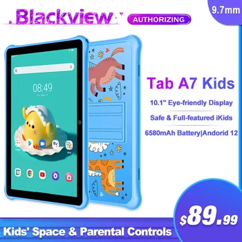 Blackview แท็บ A7 เด็กๆนอนตั้งแต่แท็บเล็ท 10.1 นิ้วแสดงเด็กฉลองชนแก้วหน่อ Android 123GB 64GB WIFI 6580mAh ของกูเกิ้ลองเล่นเรียนพิวเตอร์แทบเล็ต