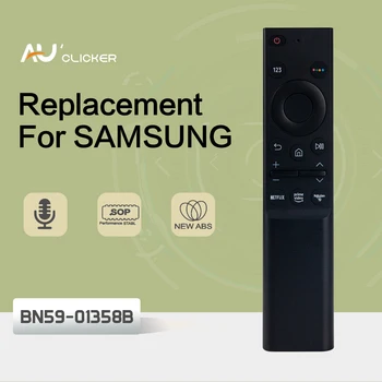 BN59-01358B ทีวีควบคุมระยะไกล BN59-01358 สำหรับ Samsung ทีวีทางไกลควบคุม QLED ฉลาดชุดกับ Rakuten Netflix ปุ่ม QSHORTCUT