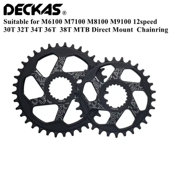 DECKAS MTB จักรยาน Chainring 1X12s แผ่กว้างจักรยาน Chainwheel สำหรับ Shimano M6100 M7100 M8100 M910012speed โดยตรงเมานท์ Crankset
