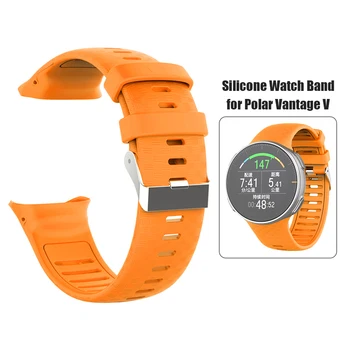 Durable ดูรัดเข็มละเอียดอ่ออกแบบซิลิโคน Adjustable กีฬา Watchband สร้อยข้อมือนเข็มขัดสำหรับโพลาร์หนีของคุวี Smartwatch