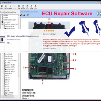 ECU ซ่อมแซมซอฟต์แวร์ ECUs อขั้วต่อเพื่ Immo ตำแหน่งที่รถ-ซ่อมเครื่องมือรวมถึง Multimeters Transistor EEprom Defects แพงเพื่อนตัวถอดรหัส