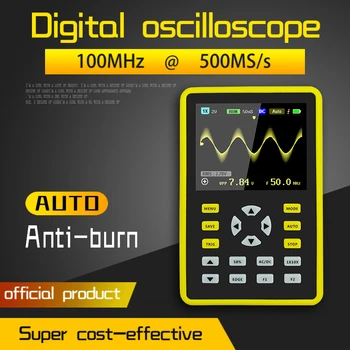 FNIRSI-5012H Handheld มินิดิจิตอล Oscilloscope 500MS/วินาที Sampling อัตราการ 100MHz นาล็อกแบนด์วิธ