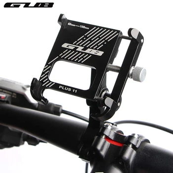 GUB PLUS11 จักรยานมอเตอร์ไซค์โทรศัพท์ทำการเมานท์อลูมินั่ม Alloy จักรยานโทรศัพท์โฮล์เดอร์กับ 360 ข้องการหมุนรอ Adjustable 4 จะ 6.8 นิ้วมือถือจีพีเอส