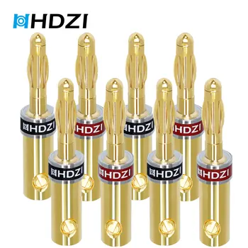 HHDZI 8Pcs/มากมายทองแดงทอง Plated Welding-อิสระต่างกันมาปักกล้วยปลั๊กออกลำโพงสายปลั๊กออกเสียงเทอร์มินัลส่วนติดต่อแก้ไขลวดลายจุดเชื่อมต่อ stencils