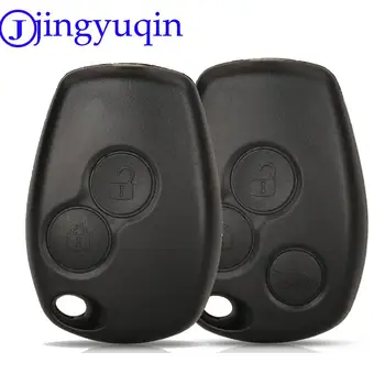 jingyuqin 2 ปุ่มกุญแจ Fob เชลล์ระยะไกลคดีปิด Uncut สำหรับเรโนลต์ฝุ่นผงพวก Modus Clio 3 Twingo ถแดเซีโลแกน Sandero