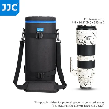 JJC แบบเคลื่อนย้ายได้ของกล้องเลนส์กระเป๋า Pouch คดีสำหรับ Sony ตาเฟ่ 200-600mm f/5.6-6.3 จีโอเอสเอสไหล่กระเป๋ากระเป๋า SLR Photography เครื่องประดับ