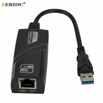 KEBIDU ต่อพอร์ต USB 3.0 จะ Gigabit อีเทอร์เนต RJ45 เครือข่ายท้องถิ่น(10/100/1000)Mbps เครือข่ายอะแดปเตอร์เครือข่ายอีเทอร์เนตการ์ดสำหรับพิวเตอร์พ่อ
