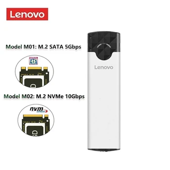 Lenovo เอ็ม 2 SSD ดีเอ็ม 2 จะพอร์ต USB 3.1 Am 2 NVMe SSD Enclosure สำหรับ nvme PCIE M ญแจ NGFF SATA B(B+M)กุญแจ SDD ฮาร์ดดิสก์ของกล่องอะแดปเตอร์
