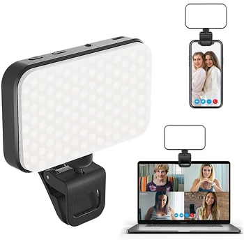 Name Selfie แสงสว่างคลิปบนพาแสงสว่างสำหรับโทรศัพท์แล็ปท็อปจารึกโทรศัพท์แสงสว่าง Selfie วิดีโอประชุมขยาย Photography แต่งหน้า