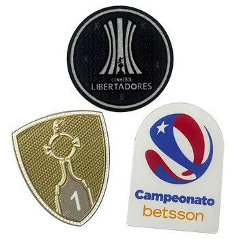 Parche Copa Libertadores 2023 ทอง TPU งฝึก 1234567 ถ้วย Flocking 2023 Conmebol Libertadores ตรารีดลงเสื้อ