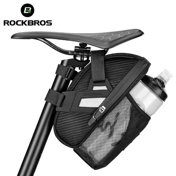 ROCKBROS อานม้ากระเป๋าสซิป Reflective ความจุสูงน้ำสะกดรอกระเป๋าของกระเป๋าของจักรยานกระเป๋า MTB ถนนจักรยานเครื่องประดับ