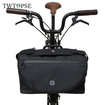 TWTOPSE Waterproof อังกฤษ S กระเป๋าสำหรับ Brompton ส่วนพับเก็บได้ขี่จักรยานกระเป๋าจักรยาน Pannier กระเป๋าเดินทาตะกร้า Rainproof ปกปิดเอกระเป๋าสำหรับ 3SIXTY