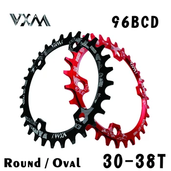 VXM รนามรูปไข่เลย 96BCD Chainring MTB ภูเขา BCD 96 จักรยาน 30T 32T 34T 36T 38T crankset ฟันป้ายทะเบียนชิ้นส่วนสำหรับ M7000 M8000 M9000