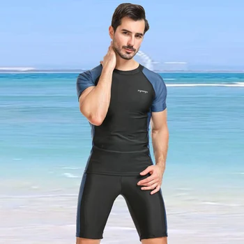 คนเป็นแฟชั่นกำลังว่ายน้ำแพชุดแยกชุดหย่อน Sleeved ครีมกันแดดที่ชายหาดเร็ว Drying ว่ายน้ำ Snorkeling แพชุด 2023