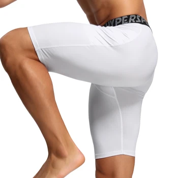 คนใหม่ออกแบบชายกระเป๋ากางเกงขาสั้นฉับาสเกตบอ Capris กีฬาวิ่งแน่น Fitness สั้น Trouser