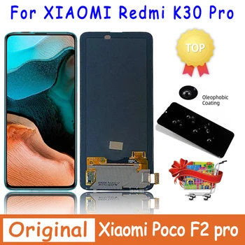 ดั้งเดิมสำหรับ Xiaomi Redmi K30 มืออาชีพการแสดงแตะต้องจอภาพ Digitizer ส่วนสำหรับ Xiaomi Pocophone Poco F2 มืออาชีพ M2004J11G LCD แสดง