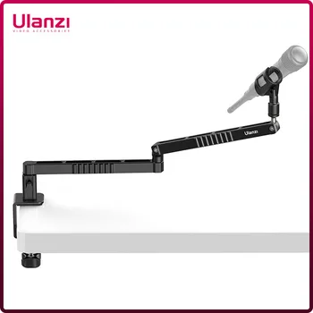 ปรับปรุง Ulanzi LS26 ต่ำโปรไฟล์หยิบไมค์ออกแขน 360 ข้อ Rotatable Foldable ต่ำระดับ Adjustable ไมโครโฟนรอยด์เคยปฏิบัติหน้าที่แขนสำหรับถ่ายทอดภายผ่านบันทึกเสียง