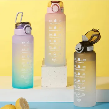 พลาสติกขวดน้ำ Fitness กีฬาออกไปเที่ยวเดินทาง Leakproof ยิมตั้งแคมป์กันทัวร์ขวดน้ำ Drinkware BPA นอิสระ