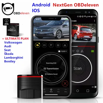 สำหรับ IOS/Android สุดยอด NextGen OBDeleven งวิวัฒนาการมืออาชีพ OBD2\n ในการวินิจฉัยโรค\n เครื่องมือ VW Volkswagen/ออดี้/Skoda สามารถติดตามทั้งระบบ