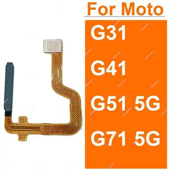 สำหรับ Motorola Moto G31 G41 G51 G715G อยนิ้วมือติดตั้งเครื่องอ่านแตะต้องระบุตัวตรวจจับคืนกุญแจบ้านปุ่ม Flex เคเบิลทีวีของแทนที่