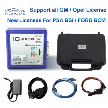 สำหรับ PSA BSI เต็มบ io-PROG รุ่นของเทอร์มินัลโปรแกรมเมอร์บ io PROPG เต็มใบขับขี่บ io/prog สำหรับ GM/Opel Ioterminal กับ ECU TCM BCM EPS