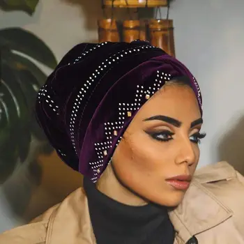 หาผ้าโพกหัวก่อนสมบูรเป็นประกายแสงเวาวับจริหาผ้าโพกหัวก่อ Hijab ผ้าพันคอบาหลีนิทานห่หัวหมวกเครื่องประดับผ้าพันคอ Headscarf Headwrap สำหรับ 2022 ใหม่ผู้หญิงมุสลิม