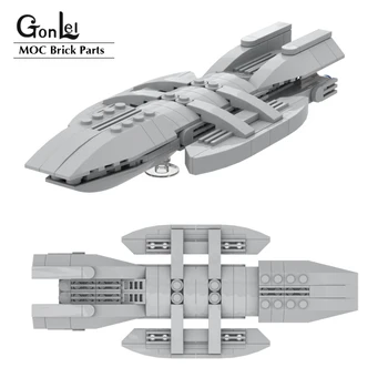 อวกาศชุดมินิ Battlestar Galactica นบนเรือรบนยานอวกาศ MOC ตึกช่วงตึกอิฐ DIY อร้องต่อที่ประชุมในคีก่อสร้างของเล่น Xmas ของขวัญ